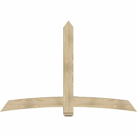 Ekena Millwork Bellingham Rough Sawn Timber Gable Bracket, Douglas Fir, 84"W x 56"H x 6"D x 6"F, 16/12 Pitch GBW084X56X0606BEL00RDF